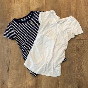 Bundle of two Cotton Maternity Fitted T-Shirts
